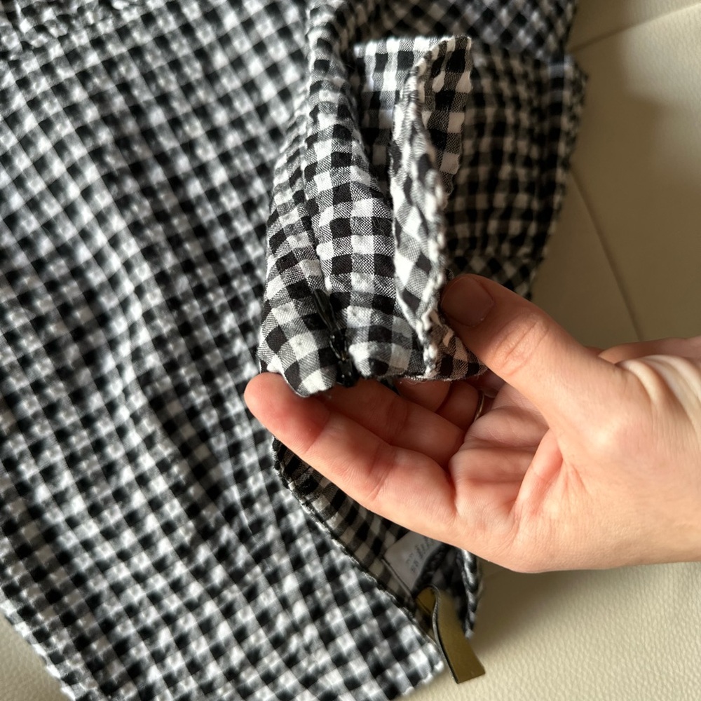 H&M divided limited edition Chic Black and White Checkered top and skort 2pc set - Picture 6 of 8